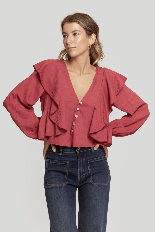 BLUSA MASSIMA GRAZIA VOLANTES