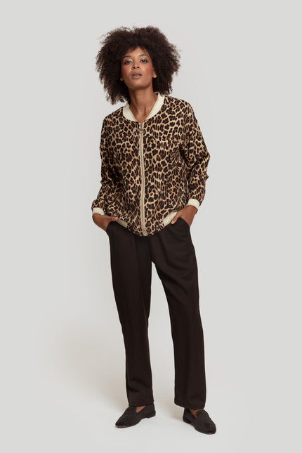 BOMBER ARMONIAS ANIMAL PRINT