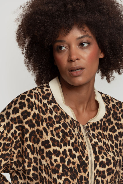 BOMBER ARMONIAS ANIMAL PRINT