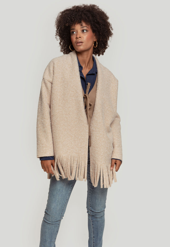 MANTEAU À FRANGES ARMONIAS