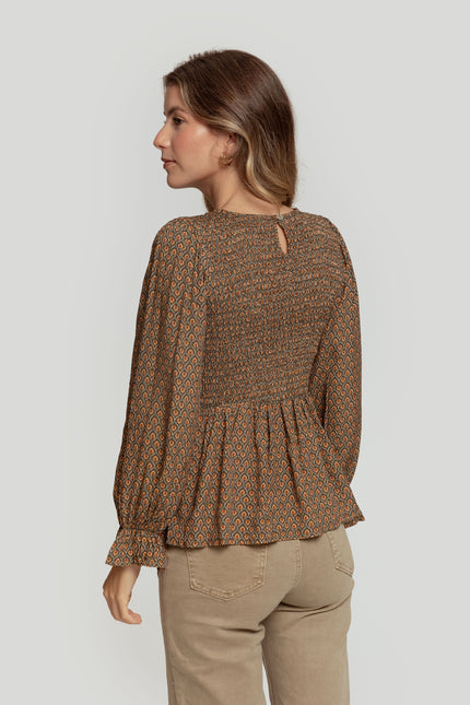 MASSIMA GRAZIA PEPLUM BLOUSE