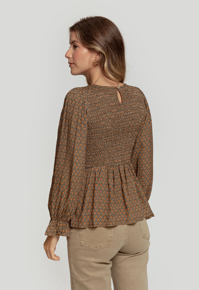 MASSIMA GRAZIA PEPLUM BLOUSE