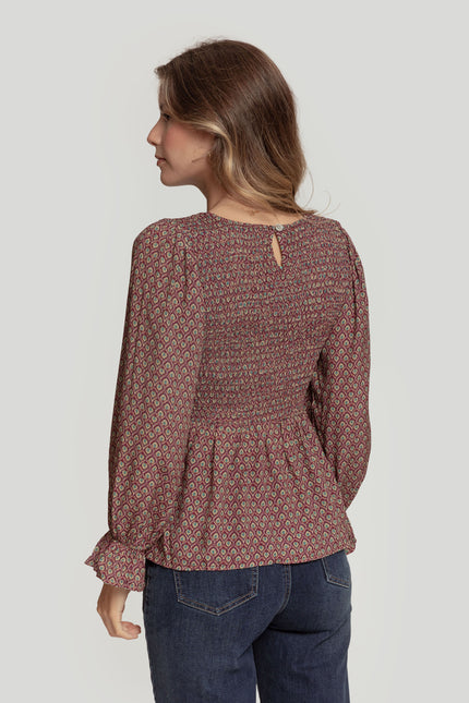 MASSIMA GRAZIA PEPLUM BLOUSE