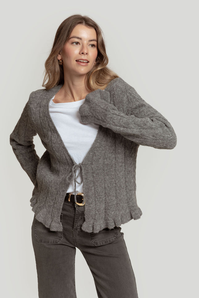 CARDIGAN À VOLANTS MASSIMA GRAZIA